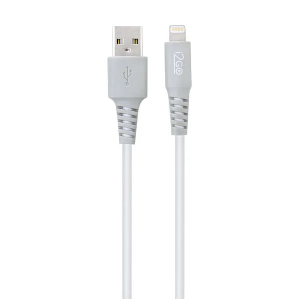 Cabo Iphone Lightning i2GO Certificado MFi 3m PVC Flexível